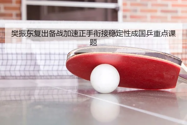 樊振东复出备战加速正手衔接稳定性成国乒重点课题